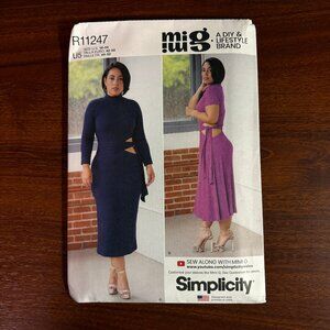 Simplicity Mimi G Pattern R11247 for Misses' Knit Dress